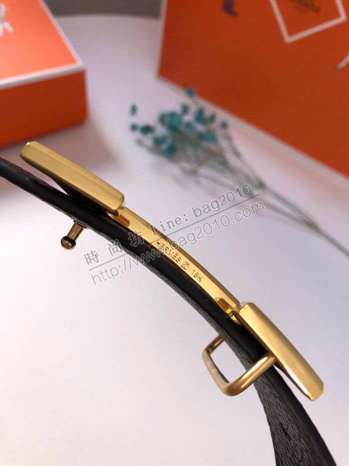HERMES皮帶 天然頭層牛皮 大象紋荔枝紋 時尚潮流 愛馬仕男腰帶  hgh1917